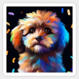 Cute Cavoodle Drawing Sticker